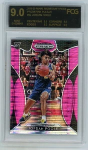 Prizm Draft Jordan Poole RC 2019-20 Pink Pulsar 9 como nuevo (CC) - Imagen 1 de 1