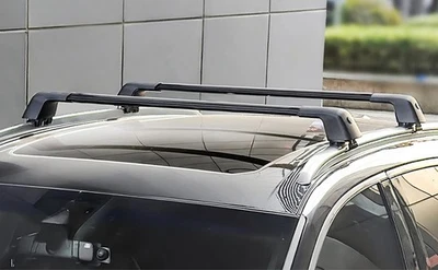 Lockable CarSUV Flush Rail Cross Bar Roof Rack Luggage Cargo Carrier Universal - Image 1 of 4