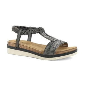 Inblu MF11, Sandali Donna con Treccia e Strass - Nero - Imagen 1 de 6