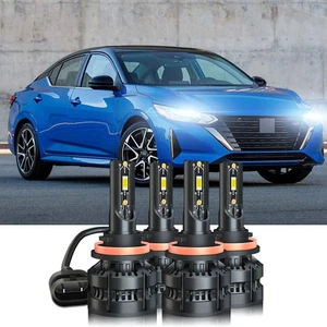 Faro LED CSP bombillas altas bajas para Nissan Sentra SR SV sedán 4 puertas 2013-2022 - Imagen 1 de 11