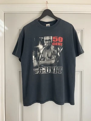 Camiseta De Colección 2003 50 Cent G-Unit Talla L Negra Hip Hop Rap Camiseta Foto 1 de 4