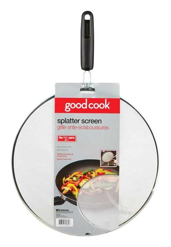 Good Cook 24890 Stainless Steel/Plastic Non-Slip Splatter Screen 11.25 in. - Image 1 of 2