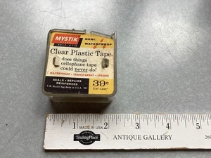 Vintage New Old Stock Mystic Clear Plastic Tape Dispenser - Picture 1 of 4