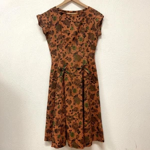 Vintage 50er Jahre "Modern Classics" Gepard/Blumen MCM Rockabilly Kleid Gr. S/M* - Bild 1 von 9