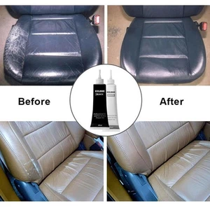 Black Leather Vinyl Repair Kit - Furniture/Couch/ Seats/ Car B. Y0 Sofa/ U0B2 - Picture 1 of 12