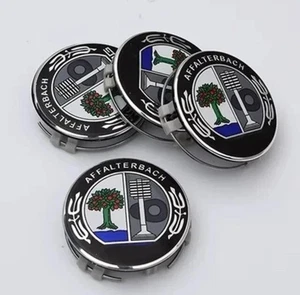 4 PCS 75mm / 3 INCH AMG Affalterbach CENTER CAPS FOR MERCEDES BENZ C E CLS S B - Picture 1 of 4