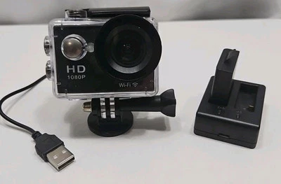 1080P Full HD Waterproof Action Sport Camera With 2 Batteries And Charger  - Image 1 of 4