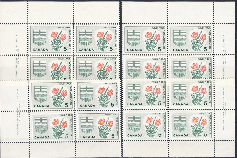 W CANADA 0426 PBK1 (1-4) PROVINCIAL FLOWER EMBLEM - Image 1 of 1