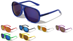 Khan Kids Mirrored Oval Aviator Sunglasses (K795-CM) *NEW* *FREE Shipping* - Picture 1 of 9