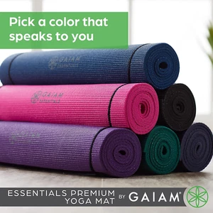 Essentials Premium Yoga Mat with Yoga Mat Carrier Sling (72"L X 24"W X 1/4 In... - Picture 1 of 12
