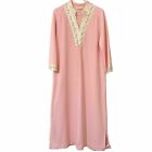 VINTAGE 70s JC Penney Velour House Coat Robe Women’s 16 Pink Granny Prim