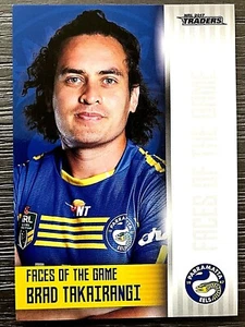 2017 NRL TRADERS 'FACES OF THE GAME' TRADING CARD - BRAD TAKAIRANGI/EELS - Picture 1 of 1