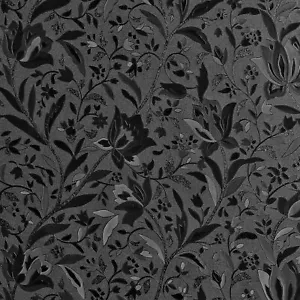 Total Blackout Window Film,100% Light Blocking Glass Door Film Etched Tulip,Room - Picture 1 of 8
