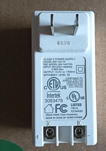 Original Intertek SW-140170 Class 2 Power Supply 14V 1700mA - Picture 1 of 2