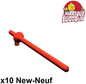 Lego 10x Minifig Weapon Lance Knight Castle Kingdom Red 3849 New - Picture 1 of 1