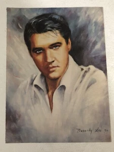 Elvis Presley Magazine Pinup Vintage Ephemera Elvis In White - Picture 1 of 2