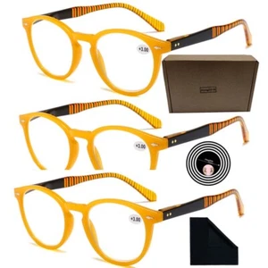3er Pack Herren Lesebrillen PC Gestell Federscharniere 1,0 1,5 2,0 2,5 3,0x 3,5 4x - Bild 1 von 15