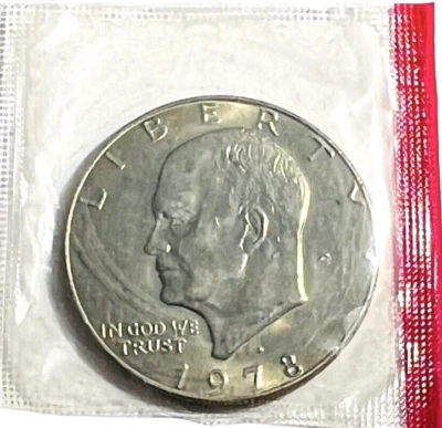1978 D Eisenhower Ike One Dollar Coins US Mint Cello BU #507 - Image 1 of 2