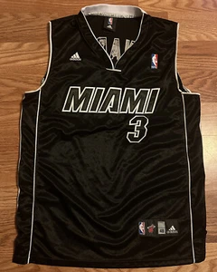 Adidas Authentic Miami Heat Special Edition Dwyane Wade Blackout Trikot Gr. 48 - Bild 1 von 5
