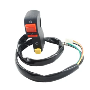 Motorcycle Handlebar Switch Electric Starter ATV On-Off Flameout Switch Button - Imagen 1 de 10