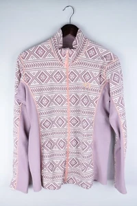Kari Traa Women Fleece Jacket Outdoor Leisure Pink Full Zip size L UK14 - Picture 1 of 6