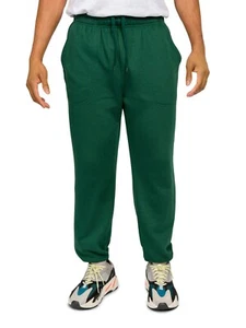 Men's Workout Lightweight Fleece Drawstring Elastic Cuff Sweatpants FL78-VICTORI - Picture 1 of 50