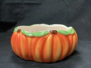 Vintage Royal Norfolk Orange Kürbis Schüssel/Süßigkeitenschale, 6" Durchmesser x 2,25" T - Bild 1 von 6