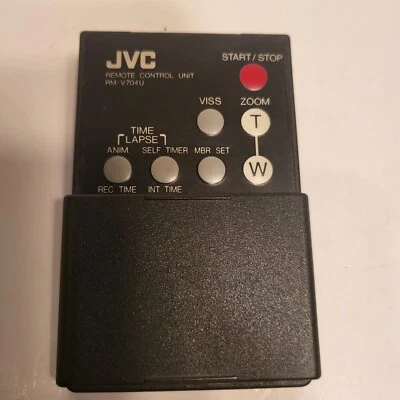 Original JVC Remote Control Unit RM-V704U for Video VHS Analog Camcorder - Image 1 of 3
