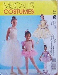 Girls Ballet Costumes Sewing Pattern M4150 Size 3-6 - Picture 1 of 1