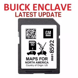 BUICK ENCLAVE 2020-2022 NEWEST 2024 MAP UPDATE GPS Navigation SD Card 86818592 - Picture 1 of 4