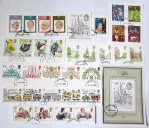 GB Commemoratives 1980 x9 Used Set's + MS from FDC - Ideal for used collection. - Picture 1 of 1