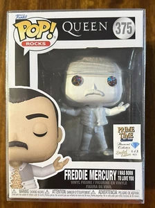 Funko Pop 1/3 esclusivo Freddie Mercury #375! Bianco con diamanti arcobaleno 1/3 - Foto 1 di 10