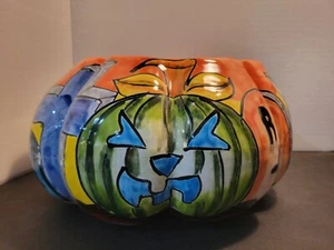 Rare Gerardo Garcia Talavera Ceramic Pumpkin Bowl - Picture 1 of 8