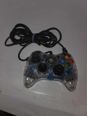 Transparent Clear Afterglow Microsoft Xbox 360 Wired Controller  Untested - Image 1 of 3