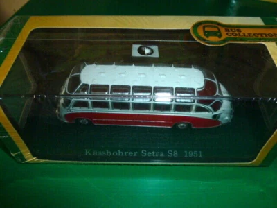 1/72 Die-Cast Edition Atlas Bus Collection kassbohrer setra s8 1951  new!! - Immagine 1 di 2