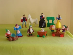 McDonald’s 1992 Happy Meal Toys - Snow White & the 7 Dwarfs, Complete Set of 8 - Picture 1 of 6