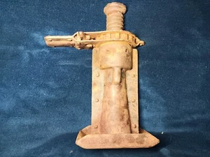 Ancien cric bouteille vis à cliquet automobile auto maison mécanique d'origine - Photo 1/10