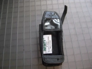Infinity Black Cell Phone Pouch Case Vertical Holster Belt Clip Leather Holder  - Picture 1 of 6