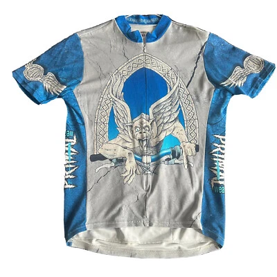 [RARO] Camiseta deportiva de ciclismo grande para gárgola de granito con cremallera 3/4 para hombre [Primal Wear Tomada para gárgola de granito Foto 1 de 3