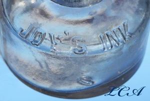 Botella TINTA JOY'S RARA antigua de corta vida RARA VEZ vista 'TAL CUAL' pequeña POZO DE TINTA - Imagen 1 de 4