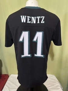 Carson Wentz Philadelphia Eagles #11 Boy's Black Jersey Size XL 18-20 - Picture 1 of 7