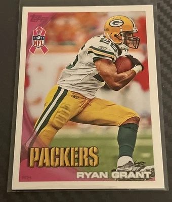 2010 Topps A Crucial Catch Breast Cancer SGA #24 Ryan Grant Green Bay Packers - Image 1 of 2