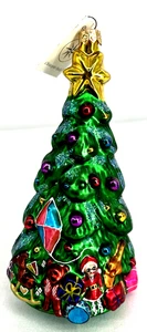 Radko Christmas Ornament Spruced up Spruce Decorated Tree 7" Tall Hand Painted - Picture 1 of 10