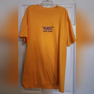 Blue the Great x Kobe Bryant T-Shirt Yellow Gold 8 RARE Large L - Picture 1 of 6