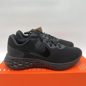Nike Revolution 6 NN Trainers UK6 Black Mens Running Shoes Sports Next Nature - Picture 1 of 11