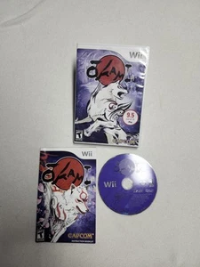 Okami (Nintendo Wii, 2008) Mint CIB Tested Authentic Rare Retro Capcom Teen Wolf - Picture 1 of 8