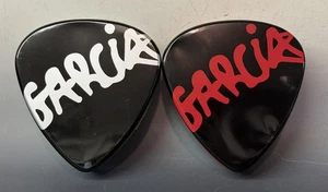 Pair (2) Vintage Jerry Garcia Guitar Pick Tins, Empty Decor, Stash Boxes, Etc. - Picture 1 of 12