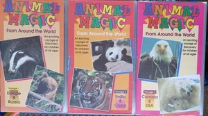 Animal Magic From Around the World Three VHS Video Tapes - Picture 1 of 7
