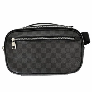 Louis Vuitton Damier Graphite Ambrail Body Bum Bag N41289 Branded Vintage - Picture 1 of 9