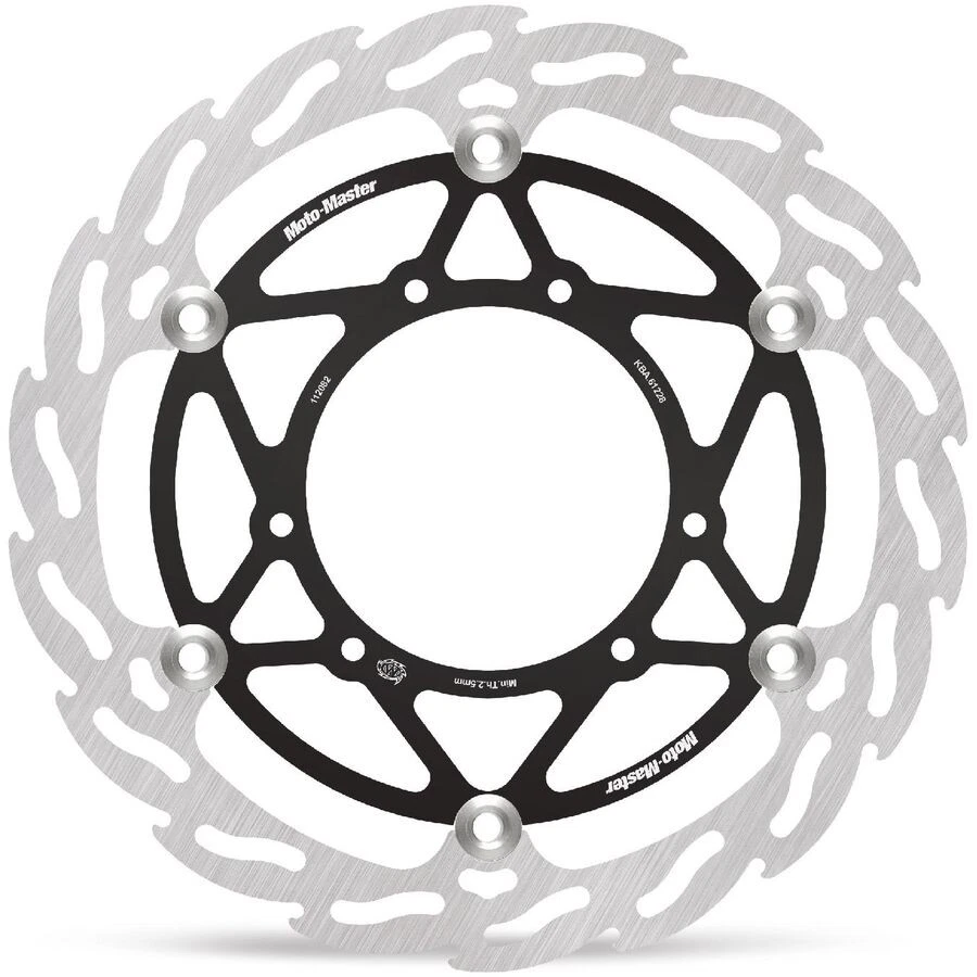 Rotor de freio flutuante Moto-Master Flame MX - Dianteiro - Preto, 270mm 112082-PU - Imagem 1 de 1